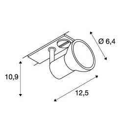 SLV 143450 PURIA TRACK 1Phasen-HV-Strahler, GU10, Ohne Leuchtmittel -Lampengeschäft 03f171a62ea0f1ad4b328d03c4d338e38ae1d409 2