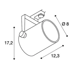 SLV 153850 EURO SPOT 3Phasen-HV-Strahler, GU10, Ohne Leuchtmittel -Lampengeschäft 089ef9c33a9246832decce80eeb815b9f5edac15