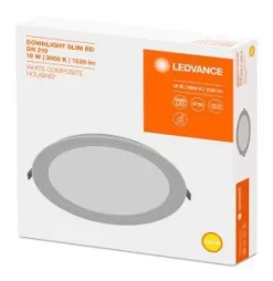LEDVANCE Downlight Flach 18W Ø210mm, Warmw., Nicht Dimmbar -Lampengeschäft 08b6a86dc5b38d0e36d438657fc0048afa3d51c5