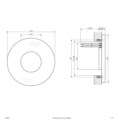 EVN LR0602 LED Einbauleuchte, 0,6W/32lm, Warmweiß, IP44 -Lampengeschäft 10a070d3e3e2c4ed65056fc6e41654fe7daf1b5a