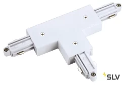 SLV 143081 T-Verbinder/ Einspeiser, Erde Rechts, Weiß