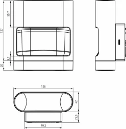 Theben 1020902 LED-Strahler TheLeda D SU AL ,14W Mit Bewegungsmelder, Aluminium -Lampengeschäft 1465c96c38f43635d07e0e04a92502cc200d3d12