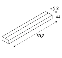 SLV 151781 SEDO 14, Wandleuchte, LED, 3000K, Eckig, Glas Satiniert, L/B/H 59,5/8,5/4 Cm, 17W -Lampengeschäft 15a44dc6888f2964c17423834b382ab15594b0ec
