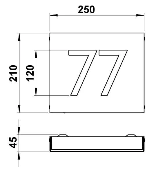 Albert 626004 Hausnummernleuchte 1 Bis 2-stellige Ziffern 2 Albert 626004 Hausnummernleuchte 1 Bis 2-stellige Ziffern – Bild 2