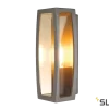 SLV 230655 MERIDIAN BOX 2, Outdoor Wandleuchte, TC-(D,H,T,Q)SE, Max. 25W, Klarer Kunststoff