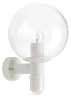 Albert 680641 Kugel-Wandleuchte M. Bewegungsmelder, Weiß