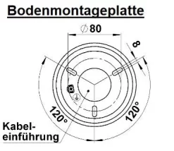 Albert 662228 LED-Wegeleuchte, 3W, Höhe 0,7m, Schwarz -Lampengeschäft 3420230f1ec850d3327f383fdce73729382028bb