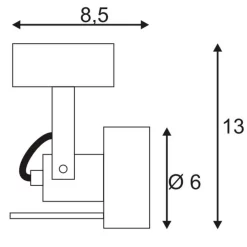 SLV 147559 INDA SPOT Wand- Und Deckenleuchte, GU10/50W -Lampengeschäft 355c38886450b01ac93e46cb2a53d9f1136a463e 2