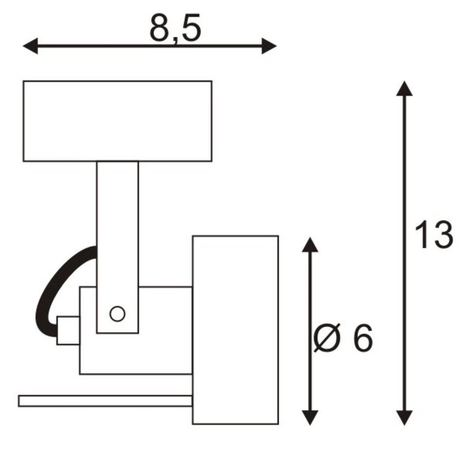 SLV 147551 INDA SPOT Wand- Und Deckenleuchte, GU10/50W 2 SLV 147551 INDA SPOT Wand- Und Deckenleuchte, GU10/50W – Bild 2