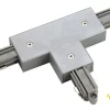 SLV 143082 T-Verbinder/ Einspeiser, Erde Rechts, Silbergrau