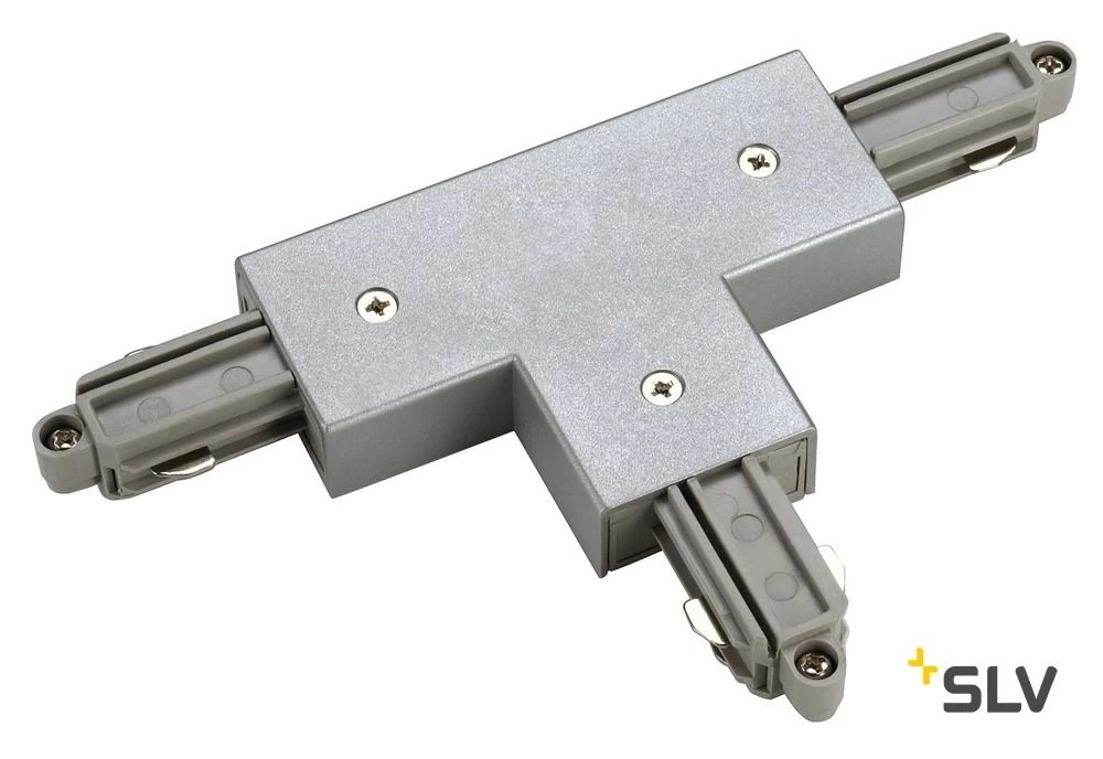 SLV 143082 T-Verbinder/ Einspeiser, Erde Rechts, Silbergrau 1 SLV 143082 T-Verbinder/ Einspeiser, Erde Rechts, Silbergrau