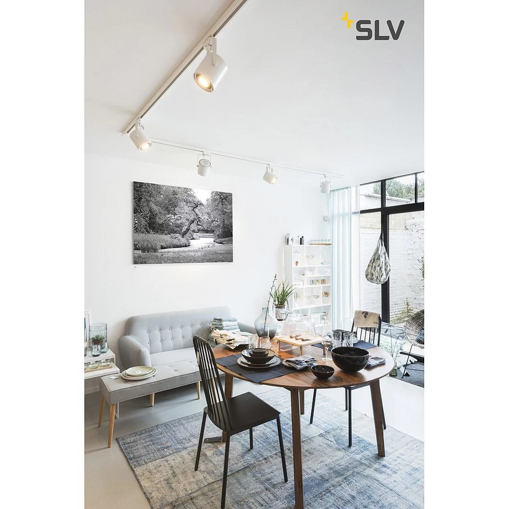 SLV 153421 EURO SPOT 3Phasen-HV-Strahler, GU10/PAR111, Ohne Leuchtmittel 3 SLV 153421 EURO SPOT 3Phasen-HV-Strahler, GU10/PAR111, Ohne Leuchtmittel – Bild 3