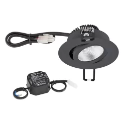 EVN PC20N91602 LED Deckeneinbauleuchte Rund, Schwenkbar, IP20, 8,4W, 3000K, 1010lm