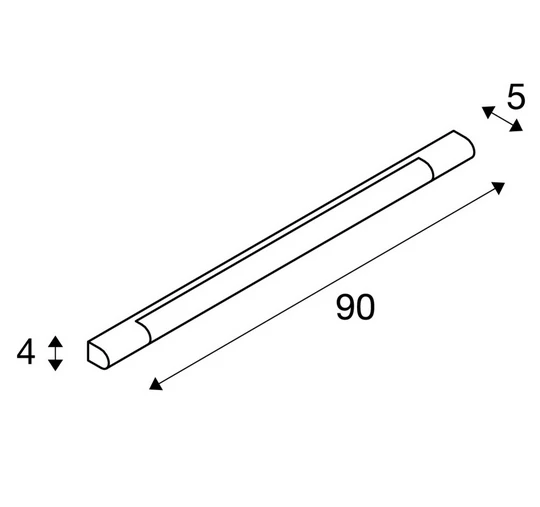 SLV 149772 TRUKKO 90, Wandleuchte, LED, 3000K, H 90 Cm, Inkl. LED- Treiber 2 SLV 149772 TRUKKO 90, Wandleuchte, LED, 3000K, H 90 Cm, Inkl. LED- Treiber – Bild 2