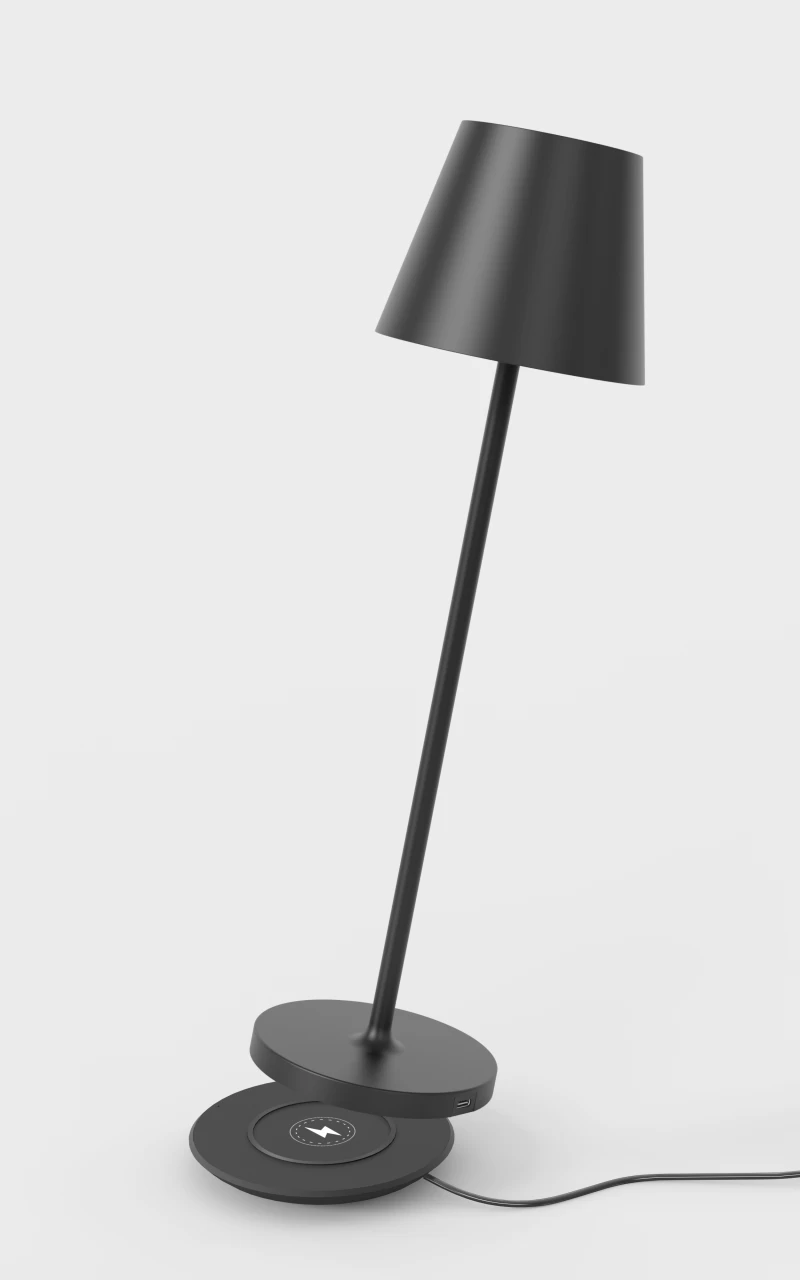 ALED 5702062810201 Calida Mini Schwarz, Induktionsladung, Dimmbar, 2,2W, 190lm, CRI97, IP54 1 ALED 5702062810201 Calida Mini Schwarz, Induktionsladung, Dimmbar, 2,2W, 190lm, CRI97, IP54