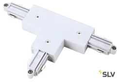 SLV 143071 T-Verbinder/ Einspeiser, Erde Links, Weiß