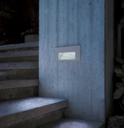 SLV 229702 Einbauleuchte BRICK LED DOWNUNDER, 1,4W/110lm, IP54, Silbergrau -Lampengeschäft 553b0828567775ce8ed9545d9f101a03206a38be