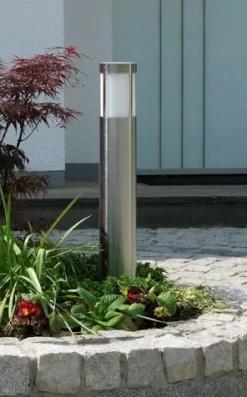 Albert 692264 Edelstahl-Pollerleuchte, Höhe 0,7m, E27 -Lampengeschäft 57d51e719d612bed285baa078465d30c0d062427