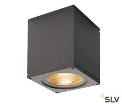 SLV 234525 BIG THEO WALL, Outdoor Wandleuchte, Flood Down, LED, 3000K, B/H/T 13/14/13,5 Cm