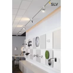 SLV 152601 KALU 3Phasen-HV-LED-Strahler, Incl. LED 13W, Warmweiß -Lampengeschäft 64c43fcfcd0cf64144db2c7a3f79224ee26ba326