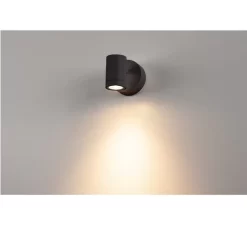 SLV 233245 HELIA, Outdoor Wandleuchte, Einflammig, LED, 3000K, IP55, Schwenkbar, 8W -Lampengeschäft 64fb463a8d7f43426a19976fd1b0e168ef7c5854