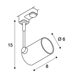 SLV 152240 BIMA 1 Single 3Phasen-HV-Strahler, GU10, Ohne Leuchtmittel -Lampengeschäft 657f6468ce8c478c0243de2e70f8f1ed6834932d 2
