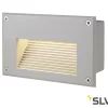SLV 229702 Einbauleuchte BRICK LED DOWNUNDER, 1,4W/110lm, IP54, Silbergrau
