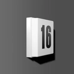 RZB 221167.002.25 LED-Hausnummernleuchte Flach, Mit Dämmerungsschalter