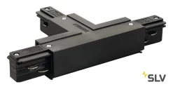 SLV145630 EUTRAC T-Verbinder/ Einspeiser Erde Links, Schwarz