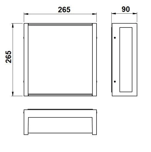 Albert 696401 Hausnummern-Wandleuchte, LED 10W, Silber 2 Albert 696401 Hausnummern-Wandleuchte, LED 10W, Silber – Bild 2