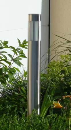 Albert 692246 Edelstahl-Pollerleuchte, Höhe 0,9m, E27 -Lampengeschäft 71565d19e9b34a9f9428ec039e1ccd16f08b96cb