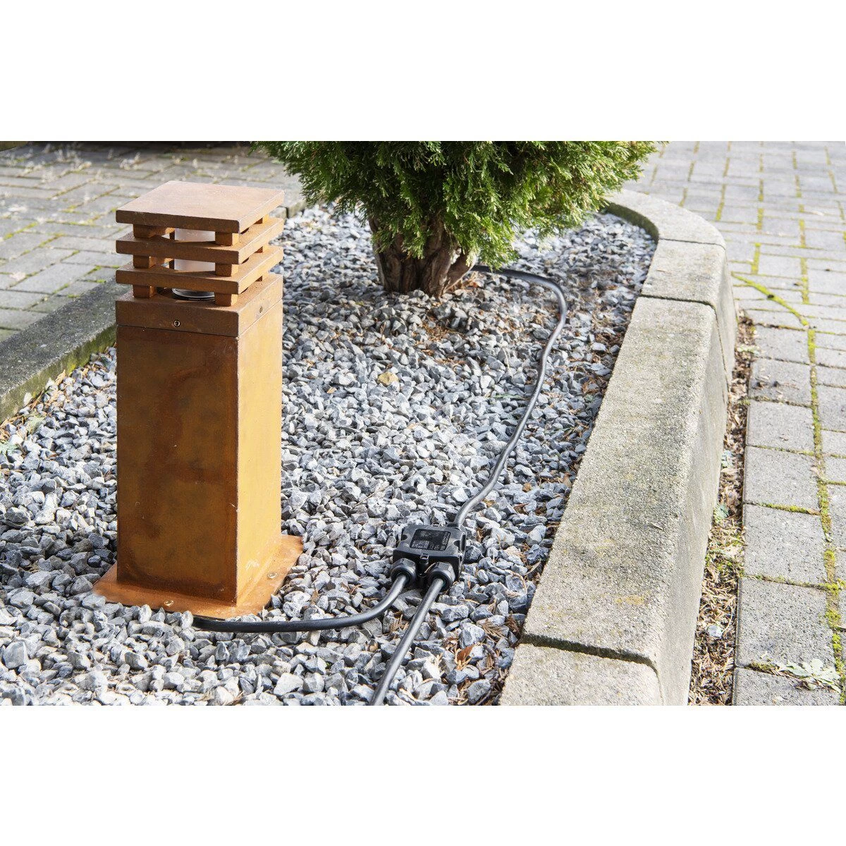 SLV 233427 Außenleuchte RUSTY SQUARE 40, LED, 3000K, IP55, 40cm 6 SLV 233427 Außenleuchte RUSTY SQUARE 40, LED, 3000K, IP55, 40cm – Bild 6