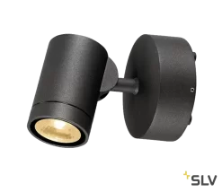 SLV 233245 HELIA, Outdoor Wandleuchte, Einflammig, LED, 3000K, IP55, Schwenkbar, 8W