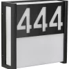 Albert 666401 Hausnummern-Wandleuchte, LED 10W, Schwarz