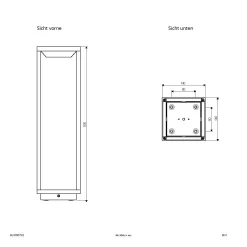 EVN WLS50451502 LED Wegeleuchte Solar 2,2W, 500mm, 120lm -Lampengeschäft 8ae668c7a02d5922fc0e79e2a15c6d0137839f1a