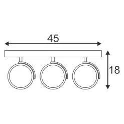SLV 147326 KALU 3 Deckenleuchte ES111/GU10, 3x75W -Lampengeschäft 8c2dac352f765ed11a35a3e13c68ce01869c1f1d