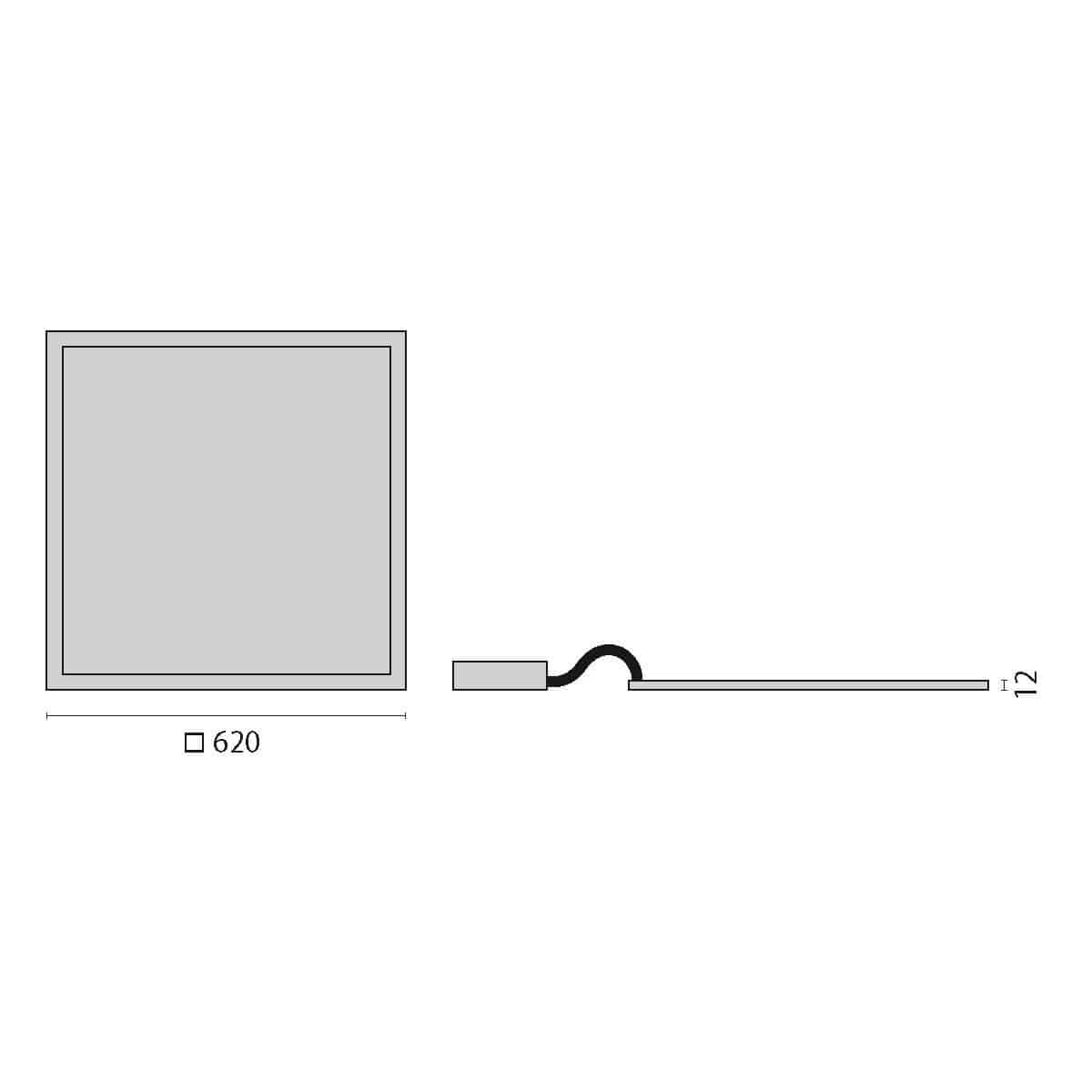 Perform.i.L. 8627891463300 LED-Einlegepanel FLSB600EL 45W, 3000K 2 Perform.i.L. 8627891463300 LED-Einlegepanel FLSB600EL 45W, 3000K – Bild 2