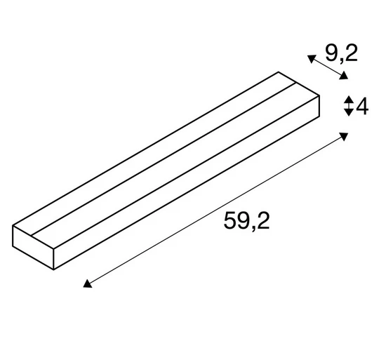 SLV 151786 SEDO 14, Wandleuchte, LED, 3000K, Eckig, Aluminium Gebürstet, Glas Satiniert, L/B/H 59,5/8,5/4 Cm, 17W 2 SLV 151786 SEDO 14, Wandleuchte, LED, 3000K, Eckig, Aluminium Gebürstet, Glas Satiniert, L/B/H 59,5/8,5/4 Cm, 17W – Bild 2