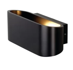 SLV 151450 OSSA 180, Wandleuchte, QT-DE12, Oval, Up/down, L/B/H 18/8/7 Cm, Max. 100W -Lampengeschäft 8f9358a149db21249492dd41ddfd93d595329f72