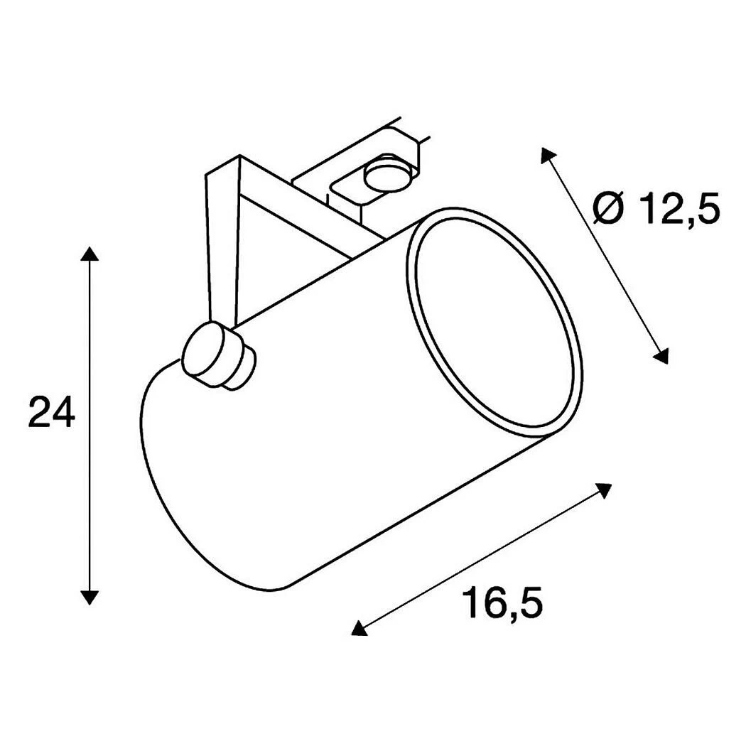 SLV 153421 EURO SPOT 3Phasen-HV-Strahler, GU10/PAR111, Ohne Leuchtmittel 4 SLV 153421 EURO SPOT 3Phasen-HV-Strahler, GU10/PAR111, Ohne Leuchtmittel – Bild 4
