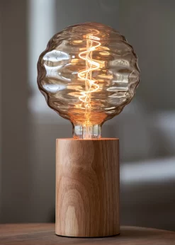 BAILEY 140640 Tischleuchte Holz E27, Höhe 13 Cm -Lampengeschäft 94ea03598dc62ffed4f57b05237011eb890433b7