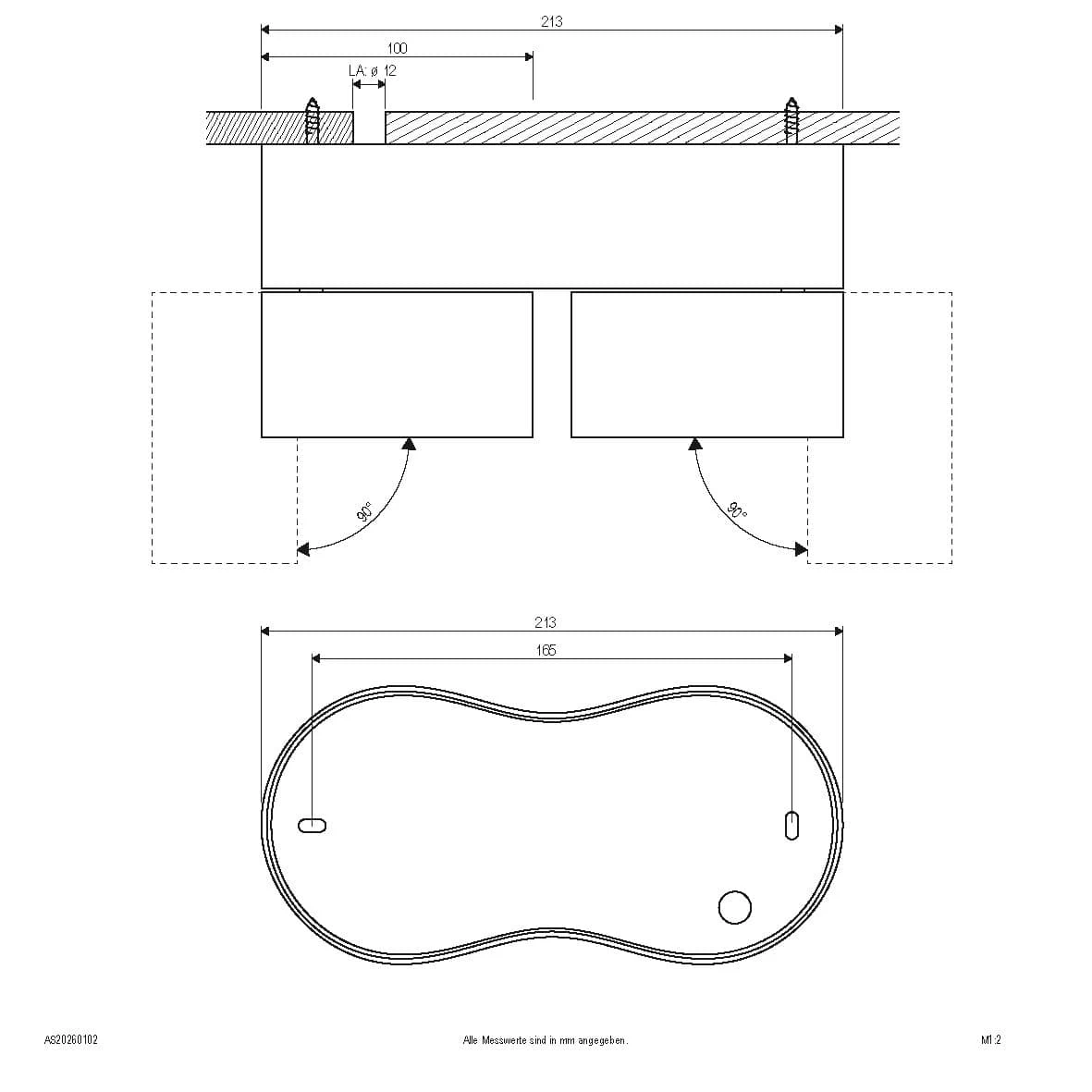 EVN AS20260102 Deckenanbauleuchte Dreh- Und Schwenkbar, Oval, 3000K, 2x1120lm 2 EVN AS20260102 Deckenanbauleuchte Dreh- Und Schwenkbar, Oval, 3000K, 2x1120lm – Bild 2