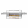 SLV 1005287 QT DE12 R7S 78mm, LED Leuchtmittel Transparent 9W 3000K