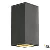 SLV 229575 BIG THEO, Outdoor Wandleuchte, QPAR111, IP44, Eckig, Up/down, Max. 150W