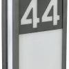 Albert 626400 Hausnummern-Wandleuchte, LED 10W, Anthrazit