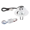 EVN PC20N30127 LED Deckeneinbauleuchte Rund, Schwenkbar, IP20, 3W, 2700K, 280lm