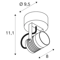 SLV 1004649 LED SPOT SP, Outdoor LED Wandaufbauleuchte 3000K -Lampengeschäft a9b0d350aa9ab27a97a66c6d4575532a100d6c64