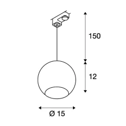 SLV 1000709 Light Eye 150 3Phasen-Pendelleuchte, GU10, Ohne Leuchtmittel -Lampengeschäft b82f3f9753276aeabb5b5e81ce25a7e79cfcf0cd 1