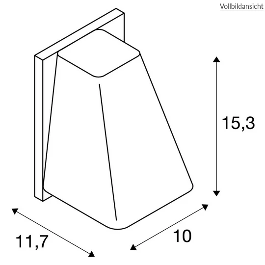 SLV 227195 WALLYX GU10 Wandleuchte Anthrazit Max.50W IP44 2 SLV 227195 WALLYX GU10 Wandleuchte Anthrazit Max.50W IP44 – Bild 2