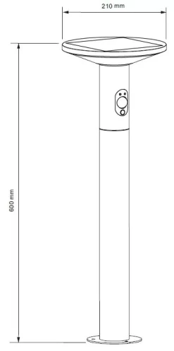 Lichtline PRDX27794 LED-Solar-Wegeleuchte MANDULIS Circle 600mm, Lichtkopf Rund -Lampengeschäft b99134141e47710ac1ef022b7a29e5be0d8a9803